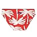 UXH Swimwear Men Sexy Swim Briefs Fashion Low Watist Swimsuits Swim Briefs Bikini Board Surf Shorts Trunk (US, Alpha, X-Large, Regular, Regular, Red)