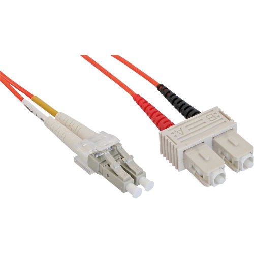 Câble Duplex LWL LC/SC cordon de brassage fibre optique OM1 25 mètres InLine 88658