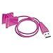 vhbw Câble de Charge Compatible avec Fitbit Alta HR smartwatch traqueurs de Fitness Rose 55cm Station de Charge avec Fonction de réinitialisation