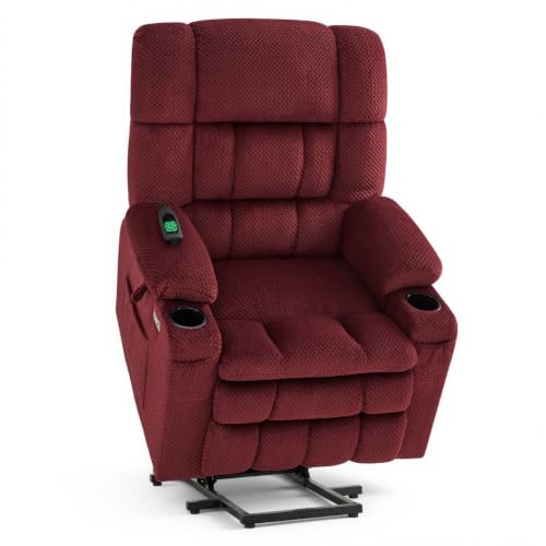 Image of MCombo Dual Motor Power Lift Recliner Chair for Elderly, Massage Heat 7890