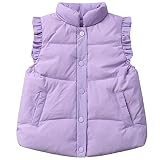 Happy Cherry Little Girls' Lightweight Packable Puffer Vest Padded Snow Jacket Cute Down Waistcoat O