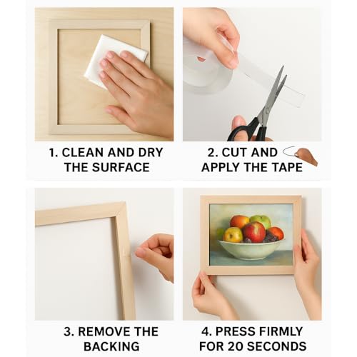 Image of Kores Strong Grip Transparent Double Sided Tape - Ultra Strong Gel Adhesive, Removable & Reusable, 3 Metre Roll, 2mm Thick - For Walls, Glass, Wood, Metal & Home /Office Use | Heavy Duty