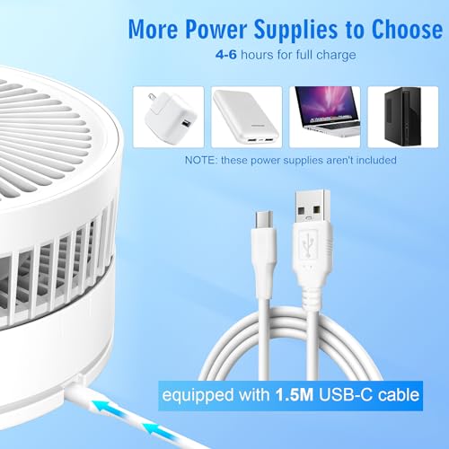 Lipety 9 Inch Portable Standing Oscillating Fan With Remote thumb #7
