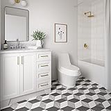 ARIEL Taylor 37' Inch White Bathroom Vanity with 1.5' Inch Thick Edge Italian Carrara White Marble...