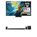 Samsung OLED 4K TV S95F 65 Zoll (163 cm) 4K Glare Free AI Fernseher mit OLED HDR Pro HW-Q995GF Q-Serie 11.1.4-Kanal-Soundbar mit kabellosem 8'-Dual-Subwoofer & 4.0.2-Kanal-Rücklautsprecher