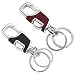 LanMa 2PCS Key Chain Stainless Combination of Luxury Car Business Keychain, Power & Elegance Key Holder for Men and Women - Black&RED