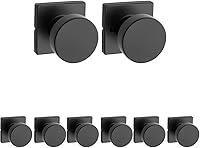 Vista 19 de Kwikset Pismo - Pomo de entrada con cerradura y llave, manija segura con llave exterior, entrada principal y dormitorio, negro mate, seguridad