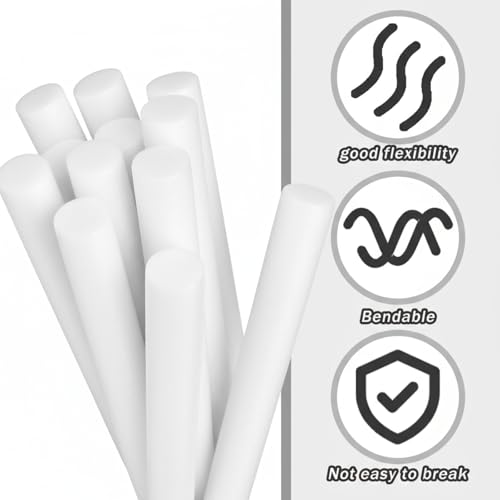 Image of Leyndo 12 Pcs 2 inch x 25.4 inch Long Backer Rod Closed Cell Caulking Filler Rope Concrete Crack Filler Expansion Joint Strips Caulk Saver Foam for Joints Crack Filling(White)