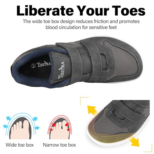 Wide Width Walking Sneakers for Men – Diabetic Orthopedic Shoes with Adjustable Hook & Loop – Non-Slip Comfort for Edema, Swollen Feet, Neuropathy – Lightweight Casual Shoe2