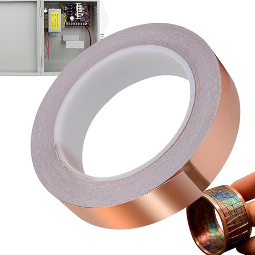Director de cinta de cobre: ​​cinta de blindaje de hoja de cobre, cinta adhesiva del controlador simple | Cinta de cobre para vidrieras, soldadura, reparaciones eléctricas, configuració de tierra, ar