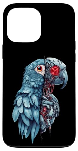 �ʔ����I�E�����{�b�g�������D�ƃT�C�{�[�O�I�E�����{�b�g Robot Parrot Lover Cyborg AI �X�}�z�P�[�X iPhone 13 Pro Max �p