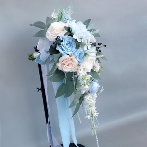 Bouquet de mariage pour mariée au design romantique haut de gamme - 4