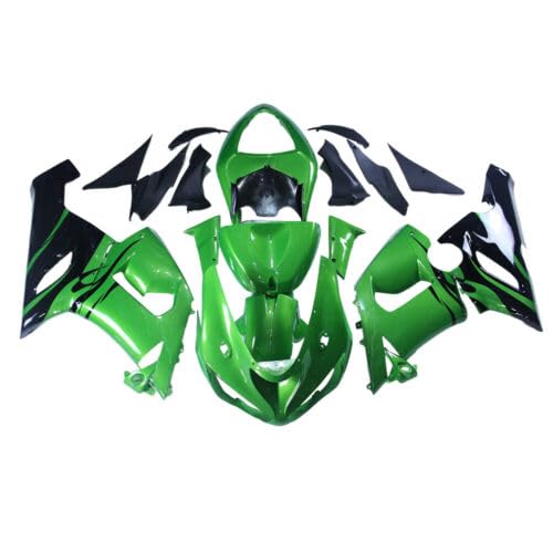 MZYPARTS ABS Injection Fairing Kit Fit for 2005 2006 Kawasaki Ninja ZX6R 636 ZX-6R 05 06 ZX636 Motorcycle Plastic Fairings Body Frame Full Bodywork