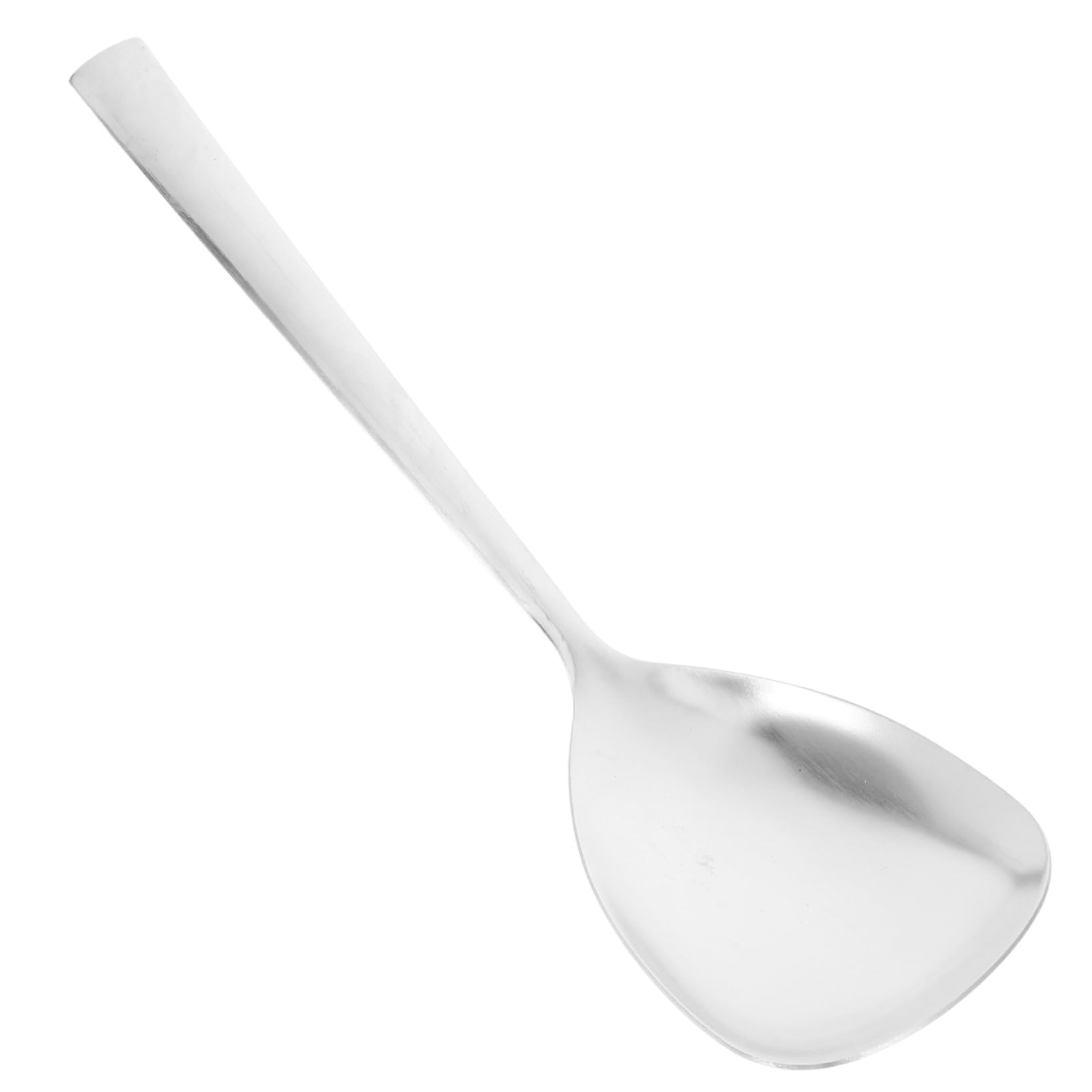 Alipis Stainless Steel Rice Spoon Triangle Food Service Spoon Kitchen Utensil Strong Construction for Family Style Meals