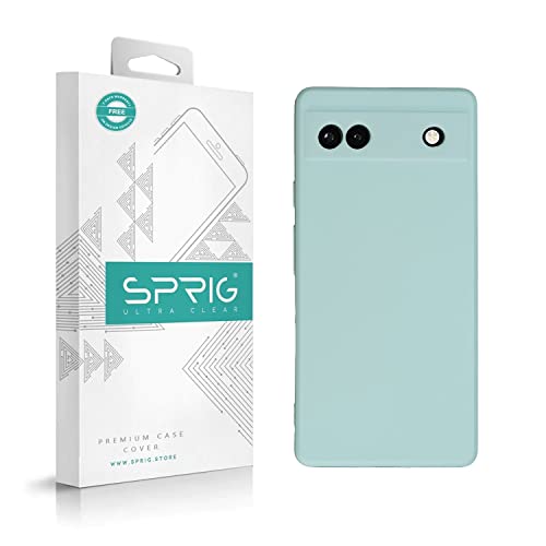 Image of SPRIG Compatible with Google Pixel 6a Premium FlexTone (TPU) Back Cover Drop Tested Shock Proof Mobile Case for Men, Women, Boys and Girls with Camera Protection (Light Green)