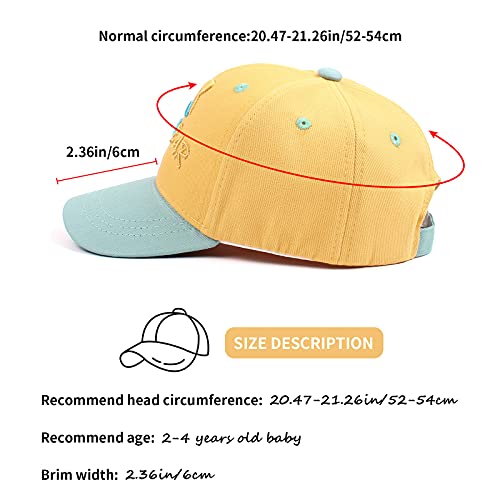 Zsedrut Casquette De Baseball Brodee Pour Bebe Fille De 2 A 4 Ans Amarillo Size 2 4t Circulaire En Ligne