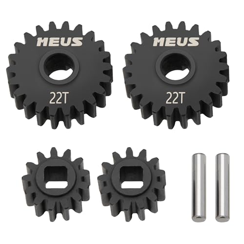 Pignons de portail Overdrive MEUS RACING en acier renforcé Axial Capra et SCX10 III