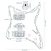 3Ply White Loaded Pickguard Pre-Wired HSH Pickguard Pickups Fits for Fender Strat Style