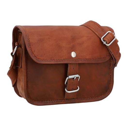Gusti Nature Sac à bandoulière - Mary XS Sac à Main Cuir Femmes Sac a bandouliere Sac en Cuir Marron