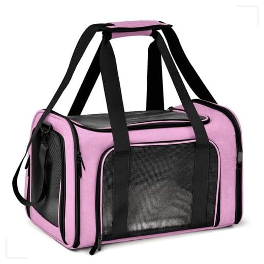 Bolsa Transporte Cachorro Gato Pet Ventilação em 4 lados 44 * 32 * 30 cm Bolsa Transporte Pet de até 10kg Avião com Zíper liso Portátil + Bolsa de Mão