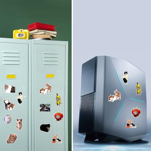 Imán Decorativo de Vinilo GTOTd Gato Divertido 12 Unidades miniatura 4
