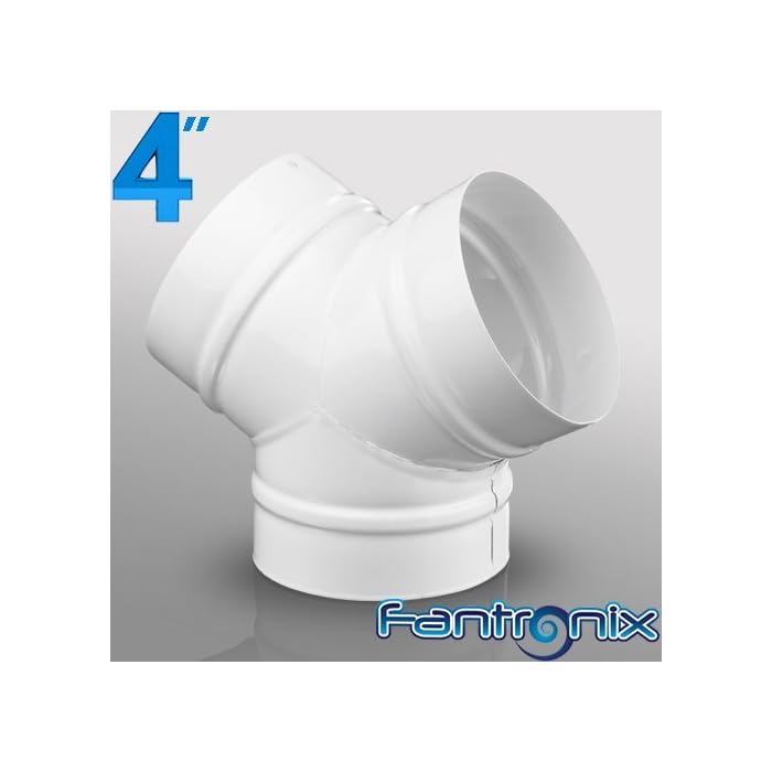 Buy Fantronix 4 Inch Diameter 100 mm Duct Y Piece Connector Splitter