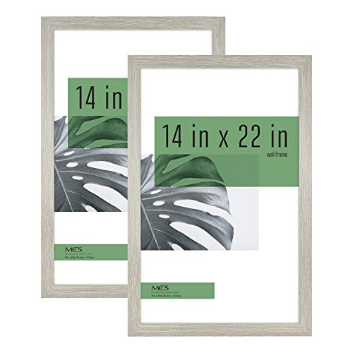 MCS Frames, Engineered Wood, Gray Woodgrain, 14x22