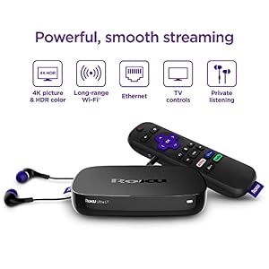 Roku Ultra LT (2023) HD/4K/HDR Dolby Vision Quad-Core Streaming Player with HDMI Cable, Headphones, Voice Remote w/Private Listening, Ethernet (Renewed) — photo 6 of 6