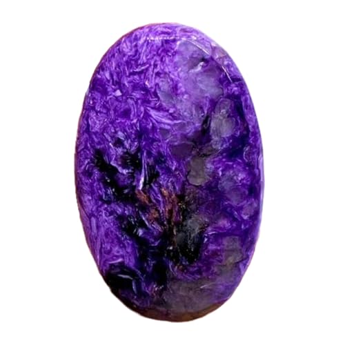 Charoite naturelle de 42mm pour remplacer vos pierres synthétiques par une vraie gemme