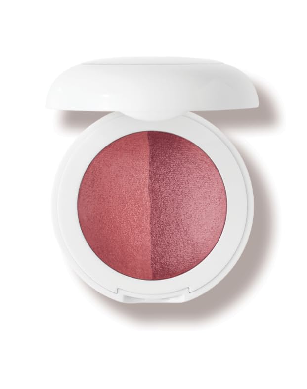 Dibs Beauty The Duet Baked Blush Duo, 0.19 Oz, Backstage - Muted Pink - Mauve/Deep Plum