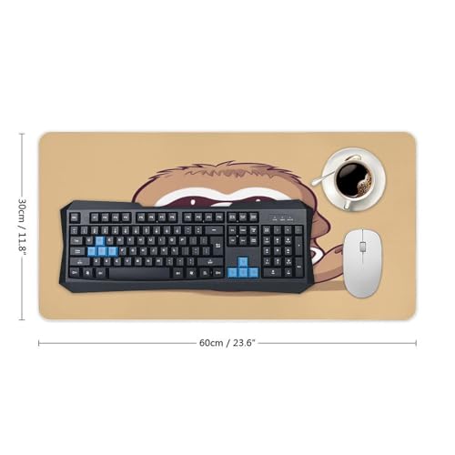 Yoga Sloth Coffee Desk Pad con Base de Goma Grande miniatura 2