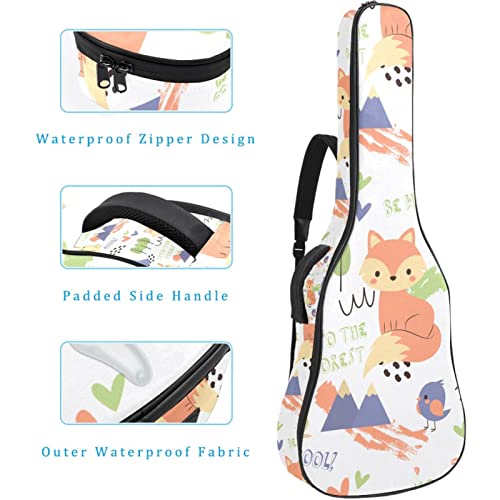 Housse de transport étanche pour guitare avec bandoulière réglable Motif champignons et feuilles d’automne, Multicolore… - Les Beatles, Paul McCartney, John Lennon, RIngo Starr, George Harrison Housse de transport étanche pour guitare avec bandoulière réglable Motif champignons et feuilles d'automne, Multicolore… – Image 5
