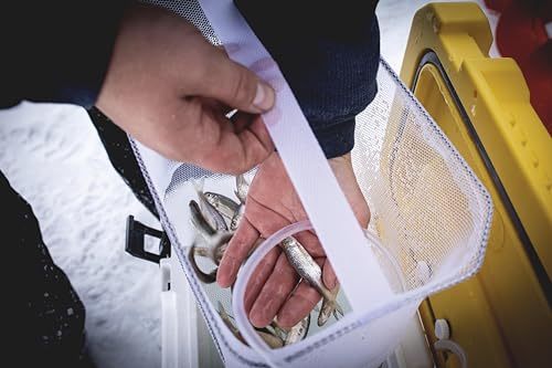 Image of Frabill Magnum Bait Station 13 Quart Live Bait Well, White and Yellow