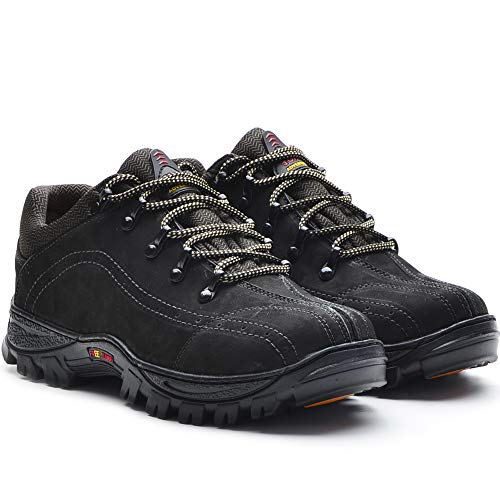 Tenis adventure masculino freejump em couro (42, Preto)