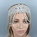Lurrose Diadema de Diamantes de Imitación de La Cadena de La Cabeza...