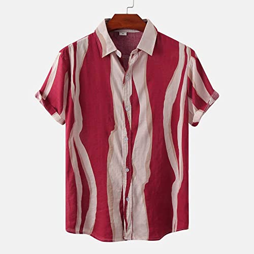 Chemise hawaïenne décontractée boutonné à séchage rapide été