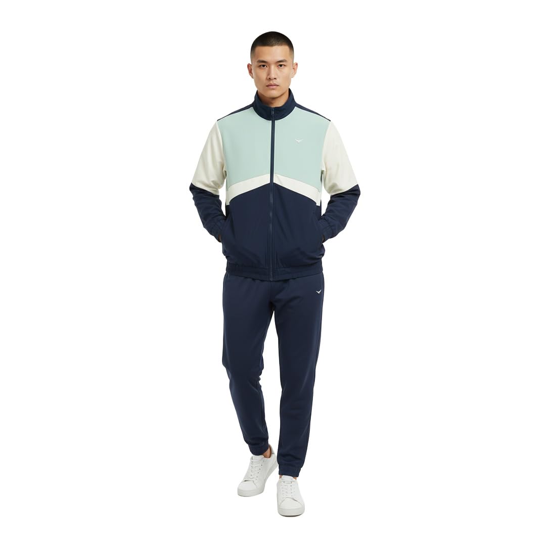 Men Oversized Printed Tracksuit(1M-LWTS-R0006-BL3_Black_M)-image-2