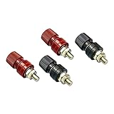 V TELESKY Post Battery 4 Pcs Binding Posts Terminals, M6 Battery Terminal Connectors, 1/4” Remote Po