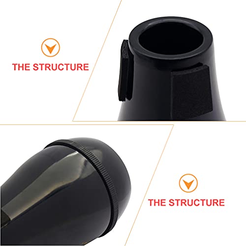 Holibanna Trombone Straight Mute Professional Tenor Trombone Silencer Horn Practice Mute Plastic Musical Instruments Sourdine For Alto Tenor Trombones Black #TOP3