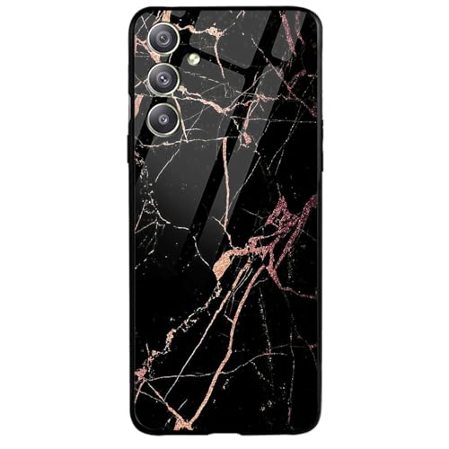 Image of COLORflow Back Cover Compatible with Samsung Galaxy A34 5G | Black Marble Golden | Shockproof TPU Bumper Cover with Camera Protection Back Cover
