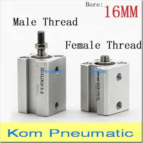 Vérin pneumatique compact magnétique SDA16 avec kit réparation