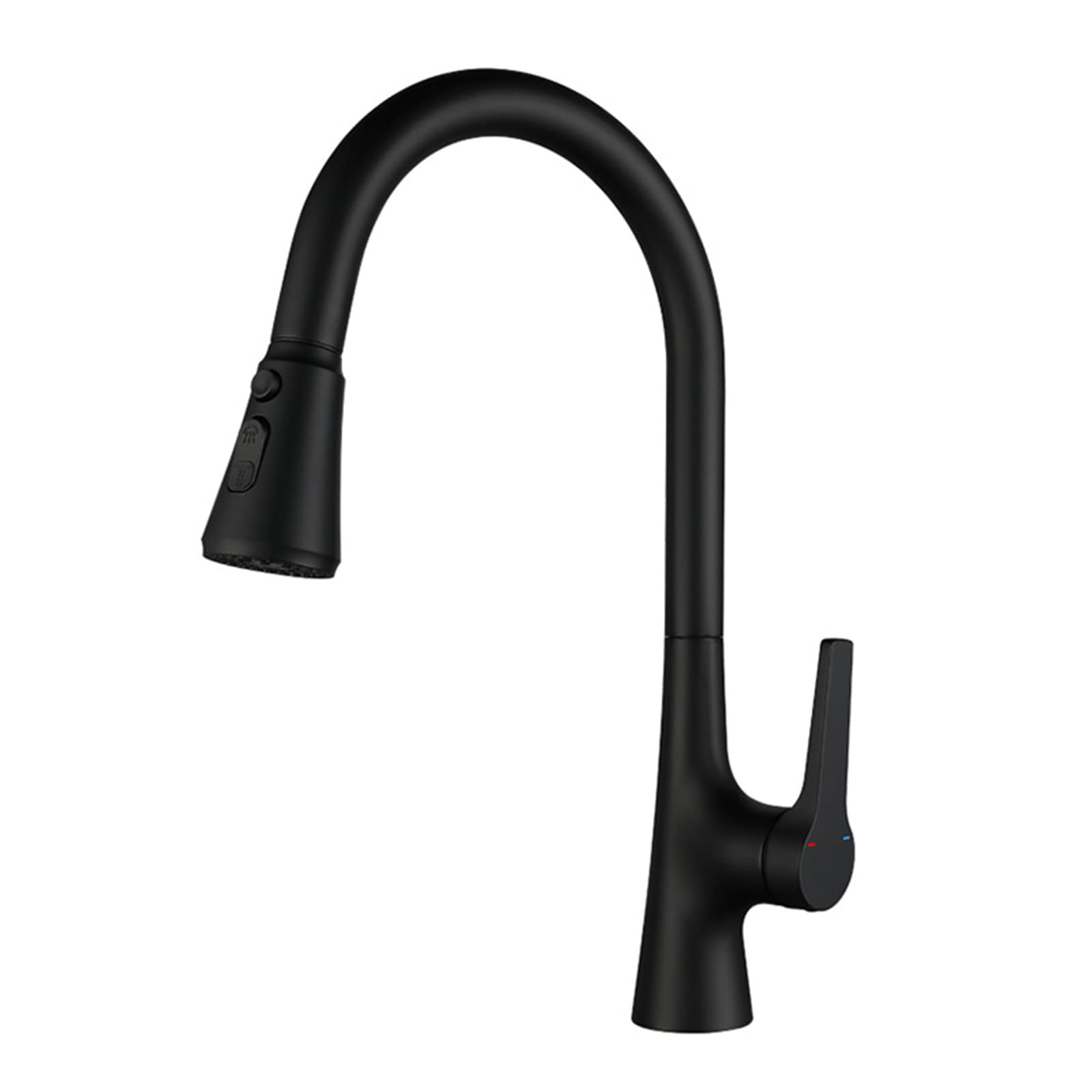 Robinet de cuisine avec douchette noir mitigeur évier eau chaude froide