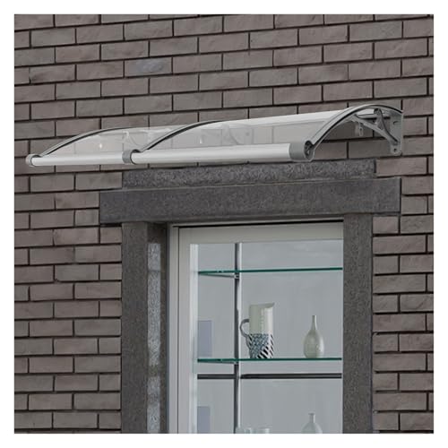 Marquesina de puerta de aluminio tejadillo impermeable exterior para porche 5
