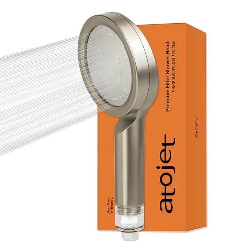 Atojet Premium Filtered Showerhead Crafted With Korea’s Luxury Beauty Culture – Pure Carbon Filters for Softer Skin & Smoother Hair | Carbon Composite Filter | Single Showerhead (JNE300N-SNG-1) by ATOJET - Used condition - US$54.14