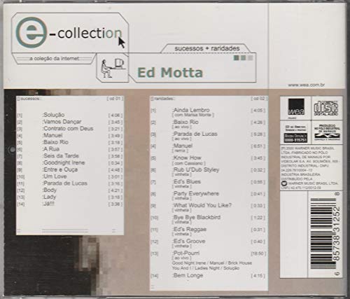 Ed Motta - Cd E Collection - Sucessos - 2001 - Duplo