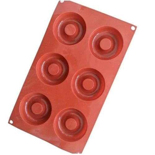 Silicone Donut Mould 6 Cavity MINI Doughnut Baking Ring PAN Wax Melt - Image 5