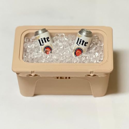 Mini cubos de hielo de resina transparente para decoración miniatura 4