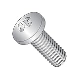 300 Series Stainless Steel Pan Head Machine Screw, Passivated, Meets MS-51957, #2 Phillips Drive,...