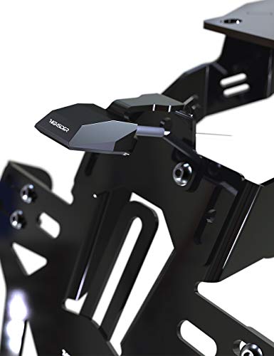 Support de plaque Yamaha R3 HIGHSIDER AKRON-RS PRO avec éclairage led noir - 3