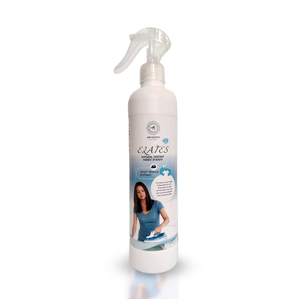 ELATES Natural Instant Fabric Ironing Starch Natural Stiffener Fabric Spray for Clothes